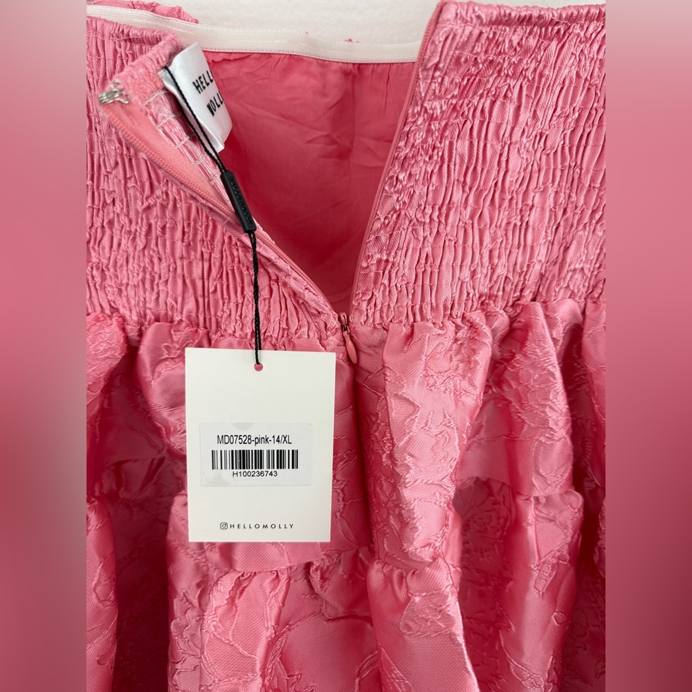 Hello Molly Silhouette of Dreams Strapless Mini Dress Pink Size XL NWT - Picture 12 of 16